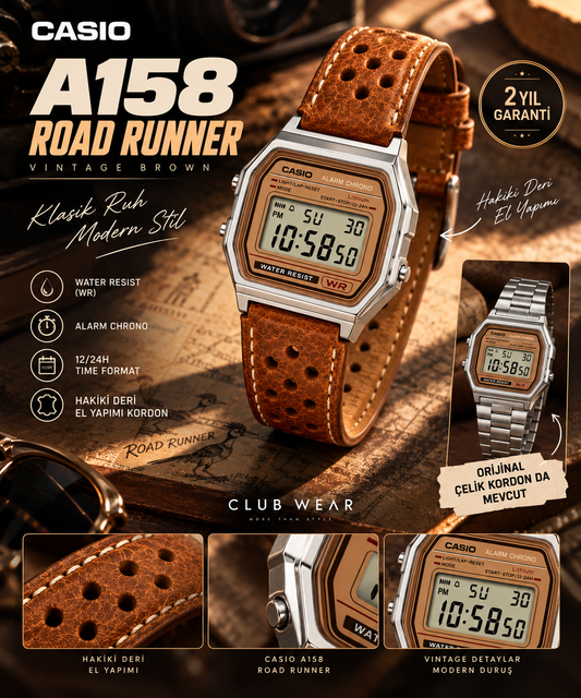 Casio A158 “Road Runner” by Club Watch