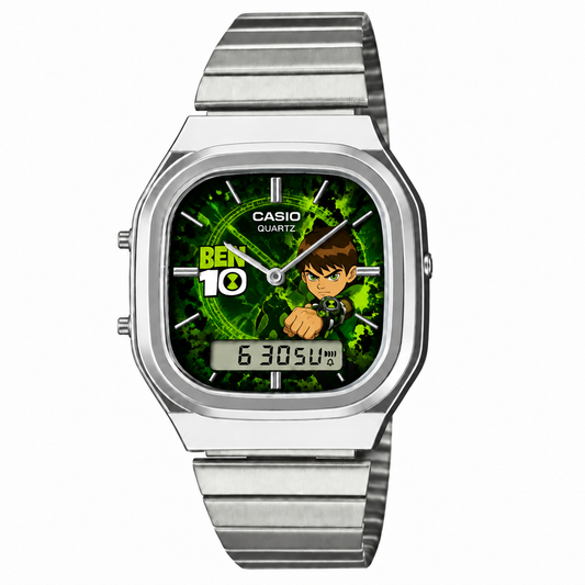 Casio AQ-240 Ben 10 Klasik Silver by Club Wear