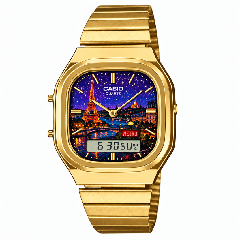 Casio AQ-240 Paris Gold by Club Wear