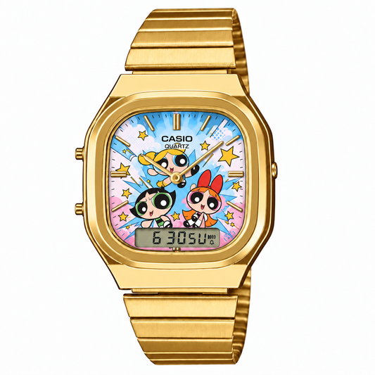 Casio AQ-240 Powerpuff Girls 2 Gold by Club Wear