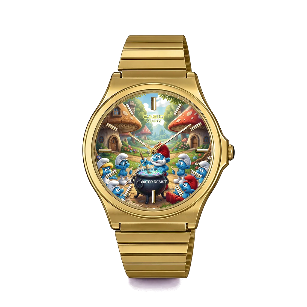 Casio MQ-24 Gold Şirinler | Club Wear Custom