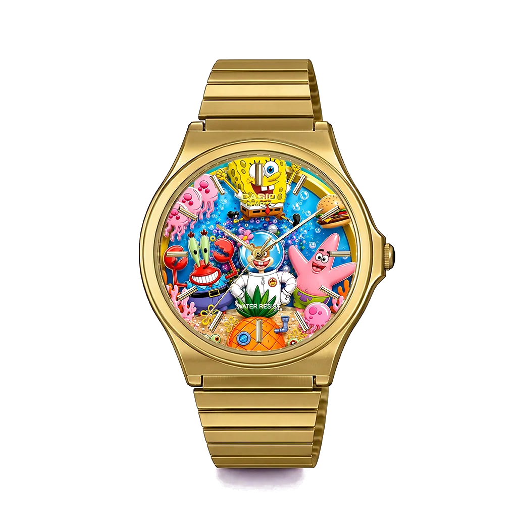 Casio MQ-24 Gold Sünger Bob-3 | Club Wear Custom