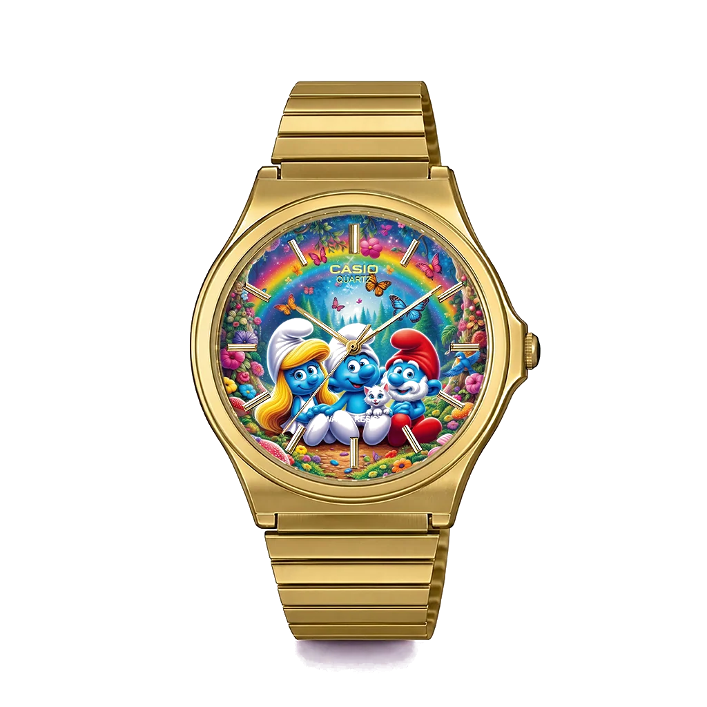Casio MQ-24 Gold Şirinler-2 | Club Wear Custom
