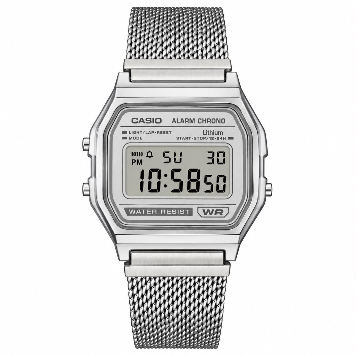 Casio A168WEM Çelik Hasır Kordon by Club Watch