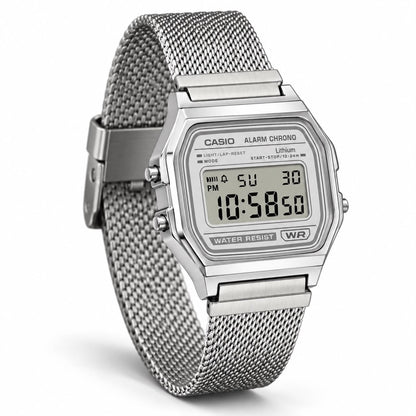 Casio A168WEM Çelik Hasır Kordon by Club Watch