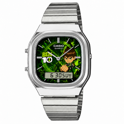 Casio AQ-240 Ben 10 Klasik Silver by Club Wear