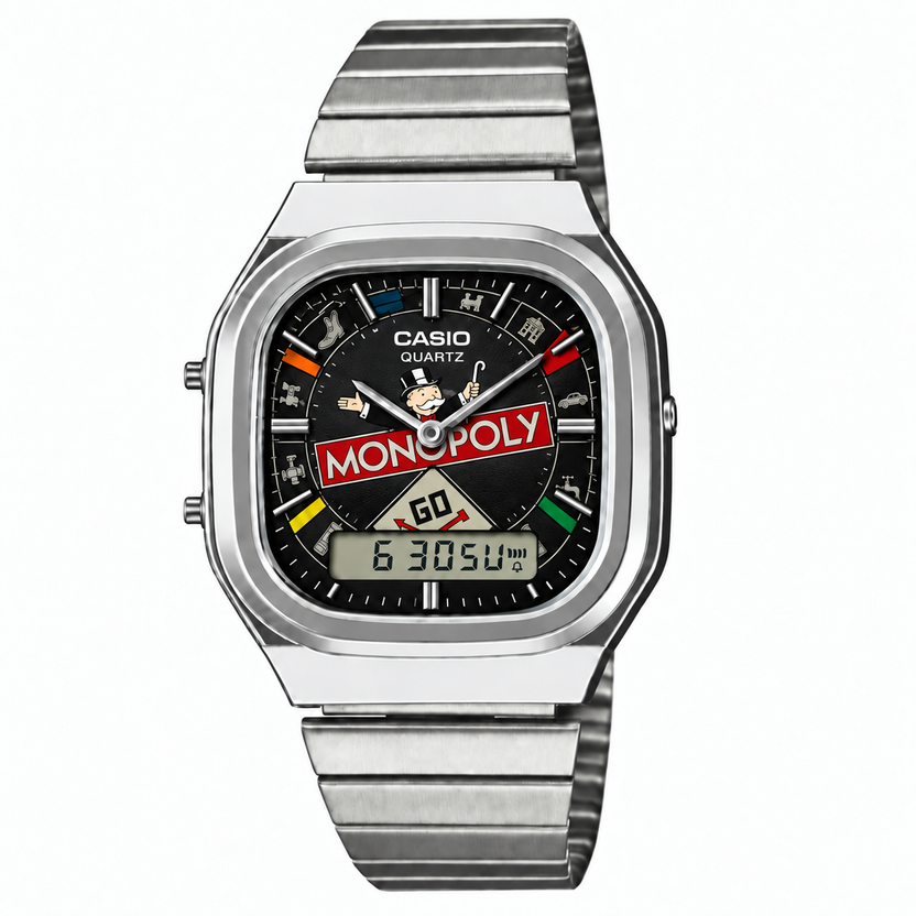 Casio AQ-240 Monopoly Silver by Club Wear