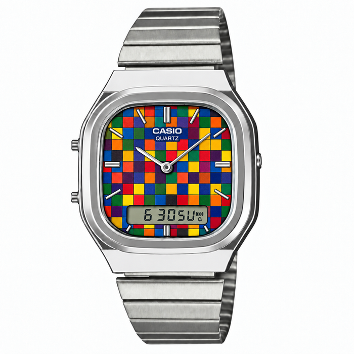 Casio AQ-240 Mosaic Silver by Club Wear