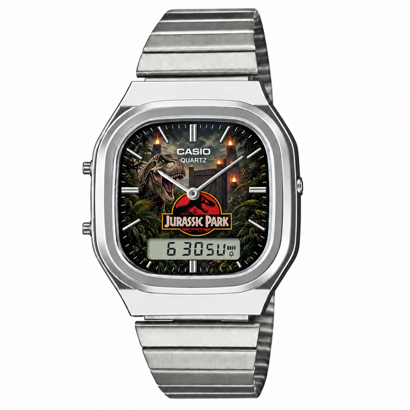 Casio AQ-240 Jurassic Park Silver by Club Wear