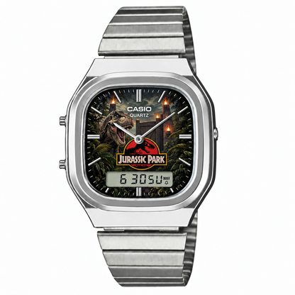 Casio AQ-240 Jurassic Park Silver by Club Wear