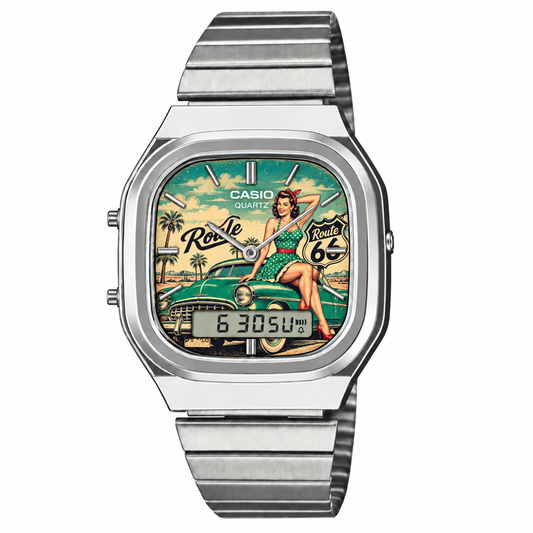Casio AQ-240 Route66 Silver by Club Wear