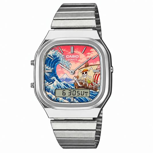 Casio AQ-240 One Piece Dalga Silver by Club Wear