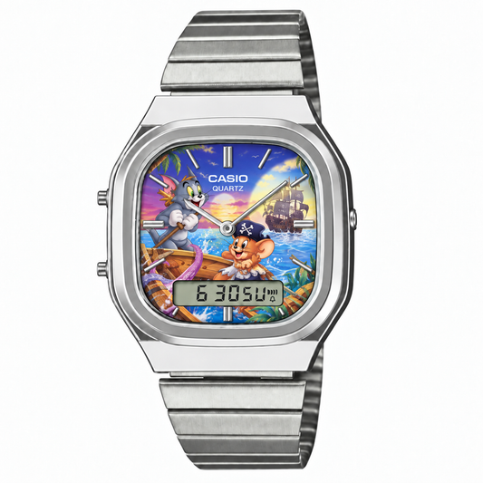 Casio AQ-240 Tom ve Jerry 3 Silver by Club Wear