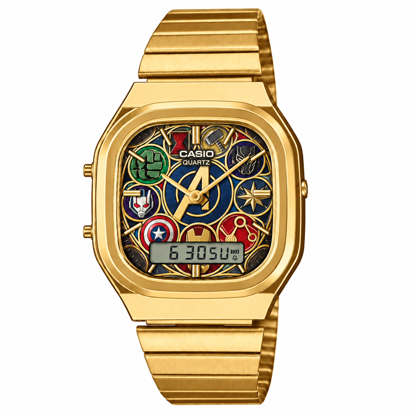 Casio AQ-240 Avengers 3 Gold by Club Wear