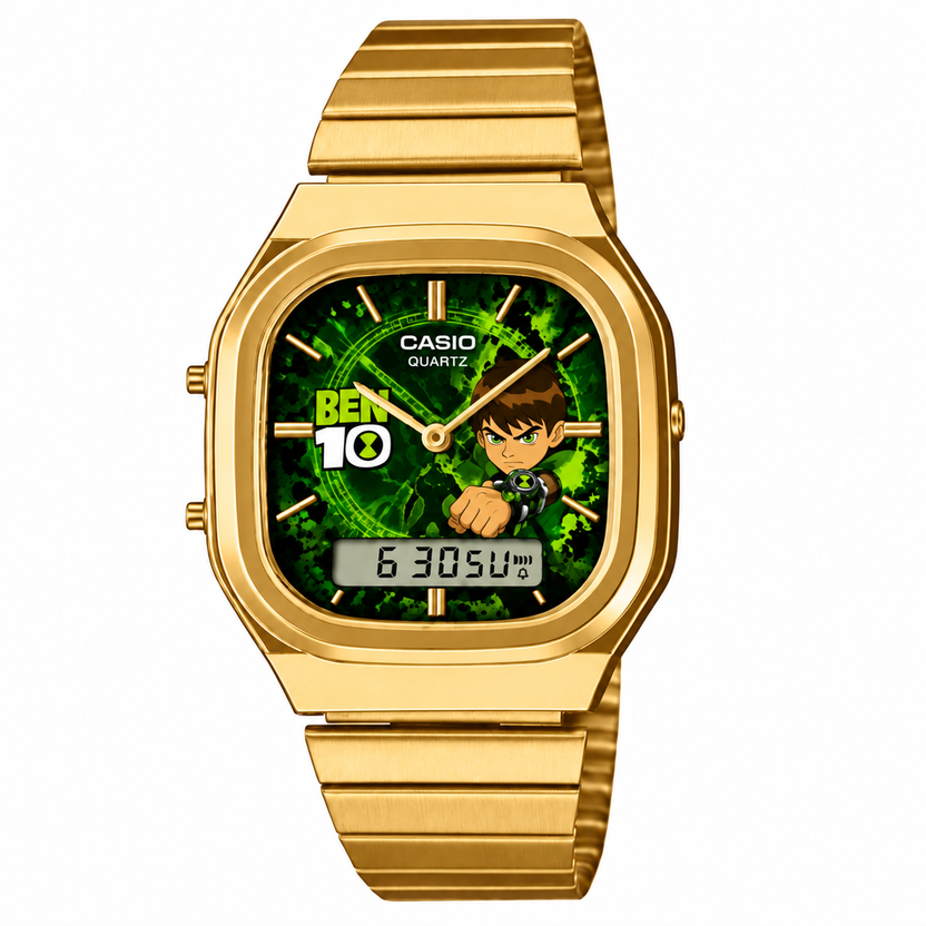 Casio AQ-240 Ben 10 Klasik Gold by Club Wear