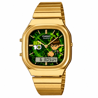 Casio AQ-240 Ben 10 Klasik Gold by Club Wear