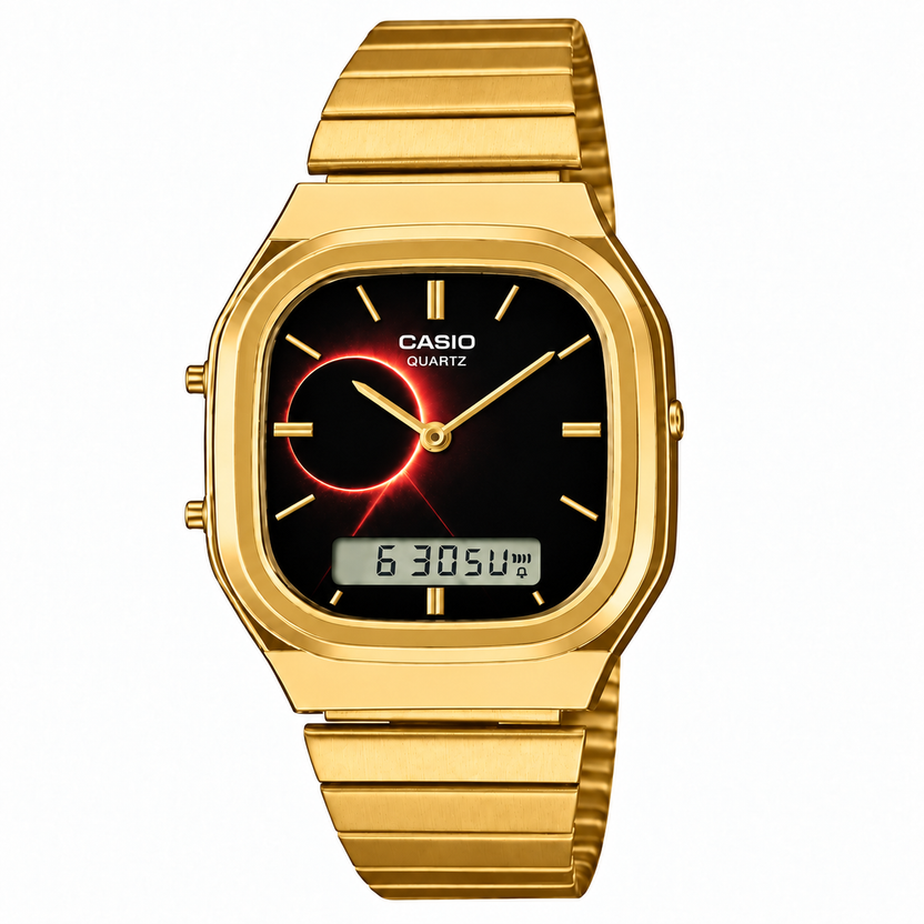 Casio AQ-240 Eclipse Gold by Club Wear