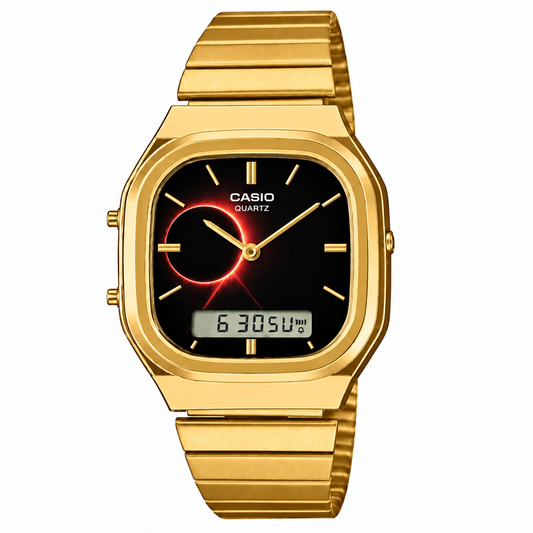 Casio AQ-240 Eclipse Gold by Club Wear