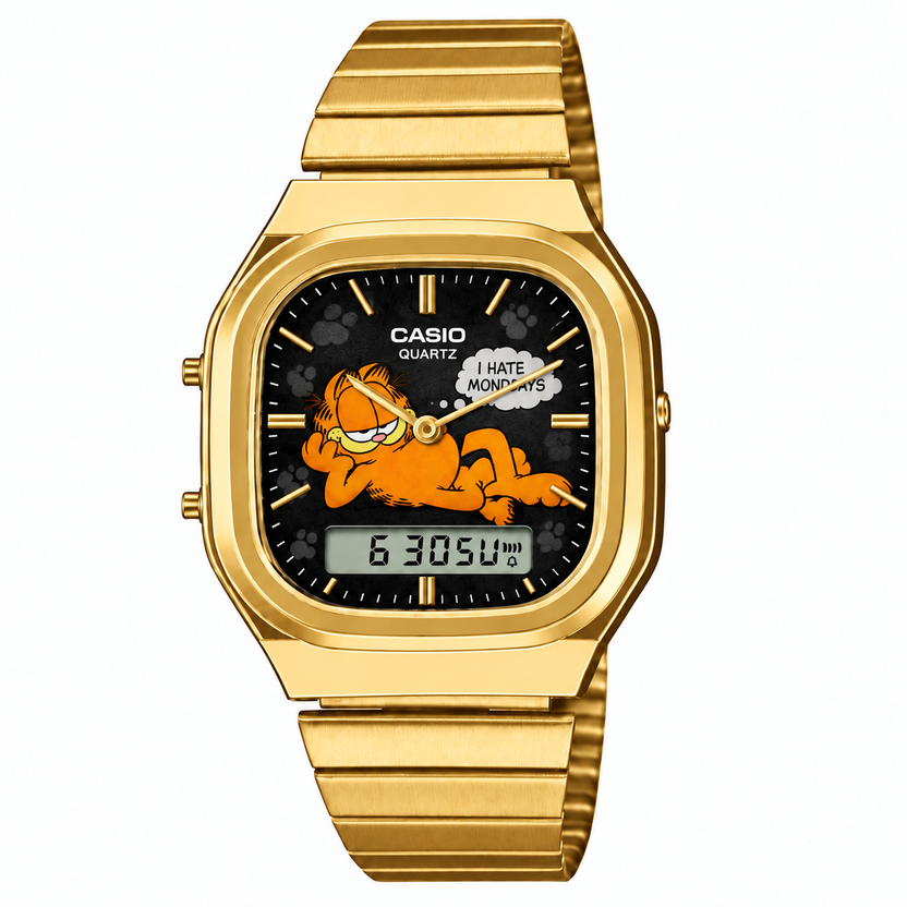 Casio AQ-240 Garfield Gold by Club Wear
