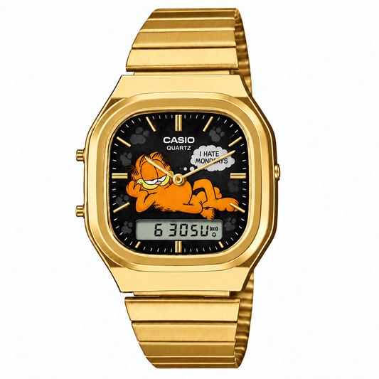 Casio AQ-240 Garfield Gold by Club Wear