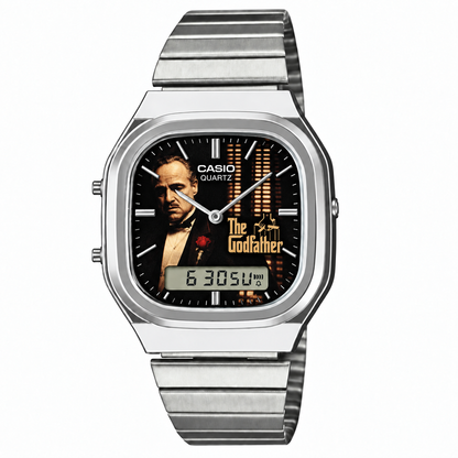 Casio AQ-240 Godfather Silver by Club Wear