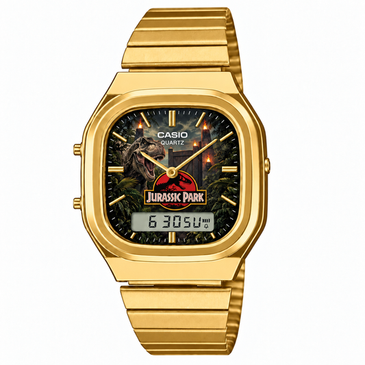 Casio AQ-240 Jurassic Park Gold by Club Wear