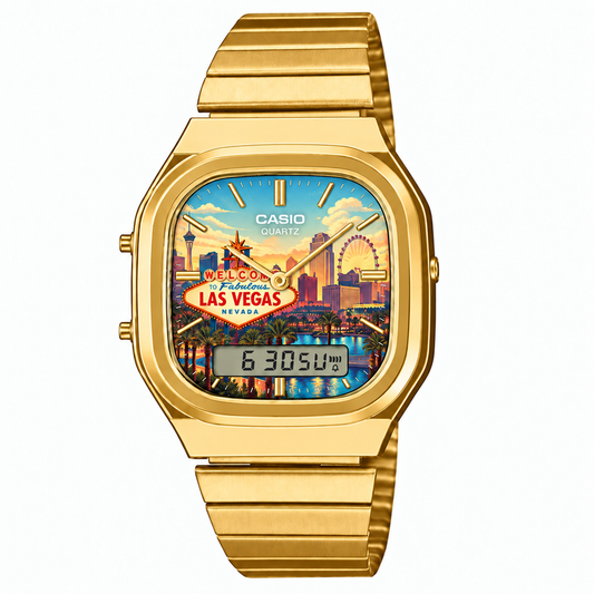 Casio AQ-240 Las Vegas Gold by Club Wear
