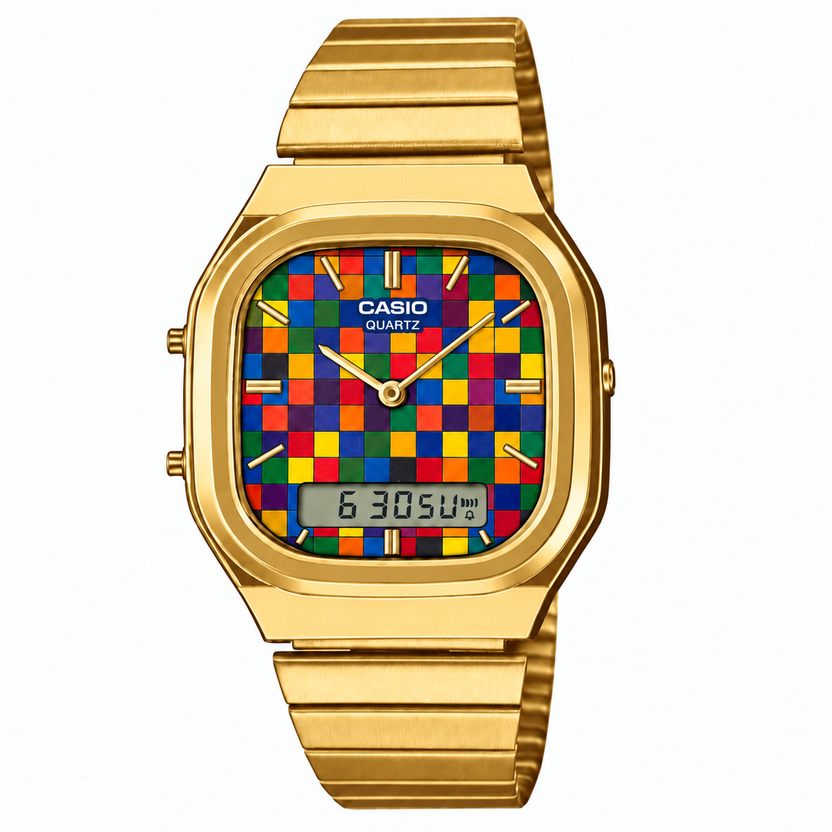 Casio AQ-240 Mosaic Gold by Club Wear