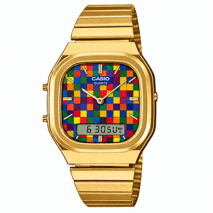 Casio AQ-240 Mosaic Gold by Club Wear