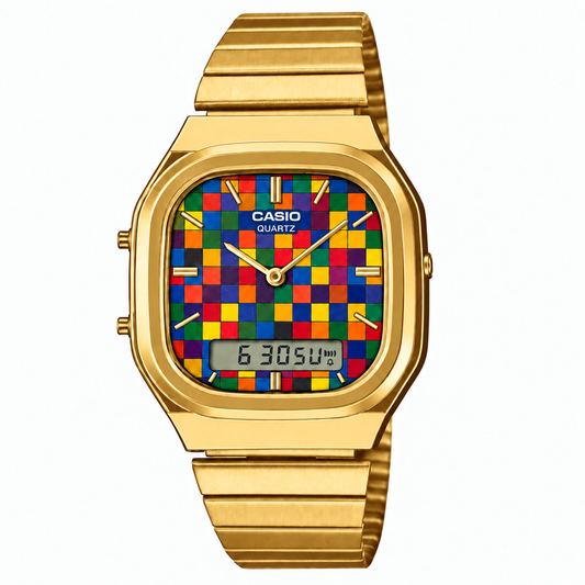 Casio AQ-240 Mosaic Gold by Club Wear