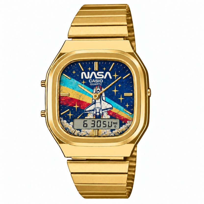 Casio AQ-240 NASA Gold by Club Wear