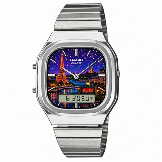 Casio AQ-240 Paris Silver by Club Wear