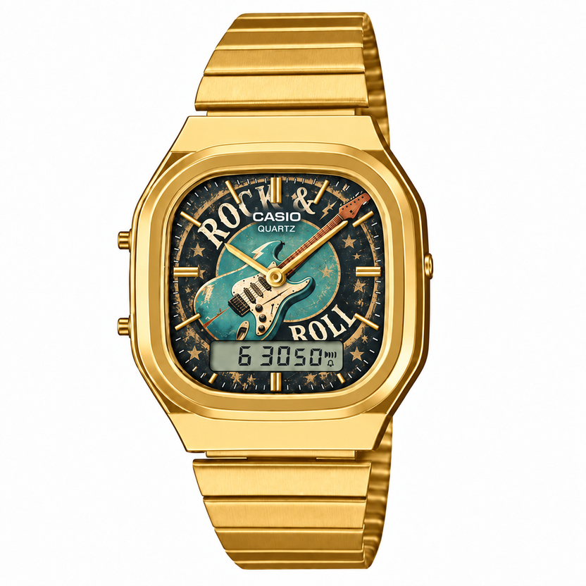 Casio AQ-240 Rock & Roll Gold by Club Wear