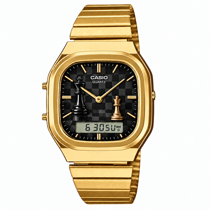Casio AQ-240 Royal Chess Gold by Club Wear