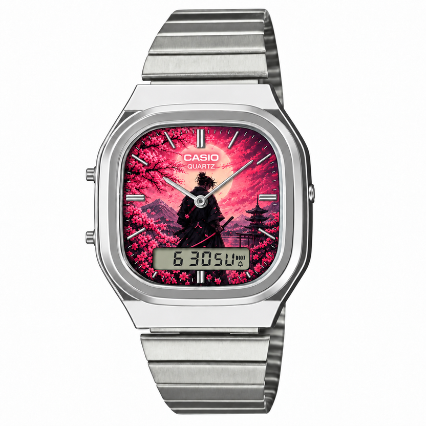 Casio AQ-240 Sakura 2 Silver by Club Wear