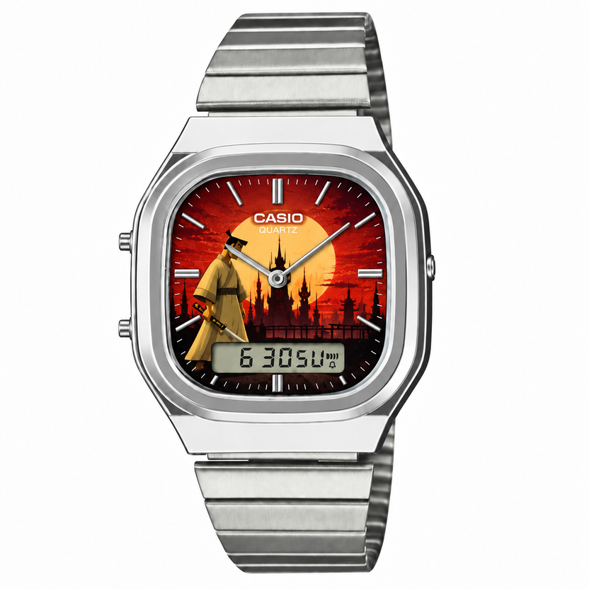 Casio AQ-240 Samurai Jack Silver by Club Wear