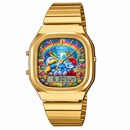 Casio AQ-240 Şirinler 2 Gold by Club Wear