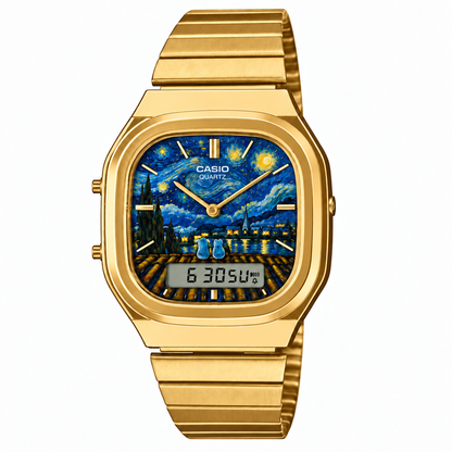 Casio AQ-240 Starry Night Gold by Club Wear