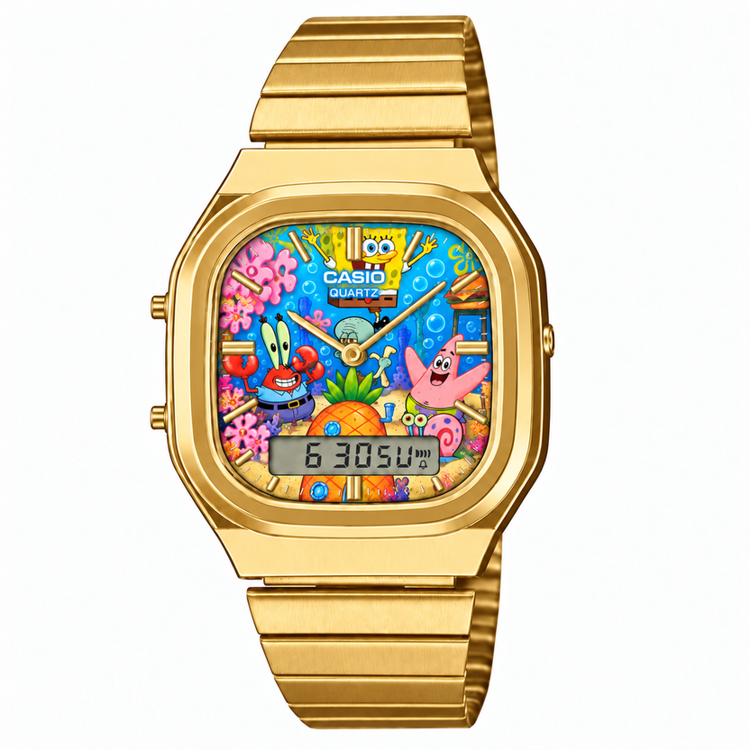 Casio AQ-240 Sünger Bob 3 Gold by Club Wear