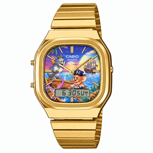 Casio AQ-240 Tom ve Jerry 3 Gold by Club Wear
