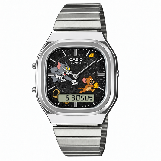 Casio AQ-240 Tom ve Jerry Silver by Club Wear