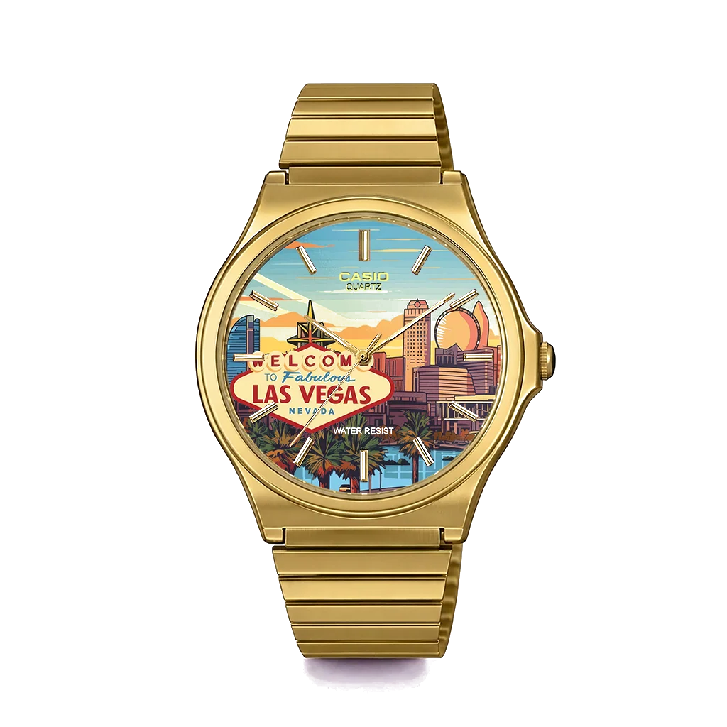 Casio MQ-24 Gold Las Vegas | Club Wear Custom