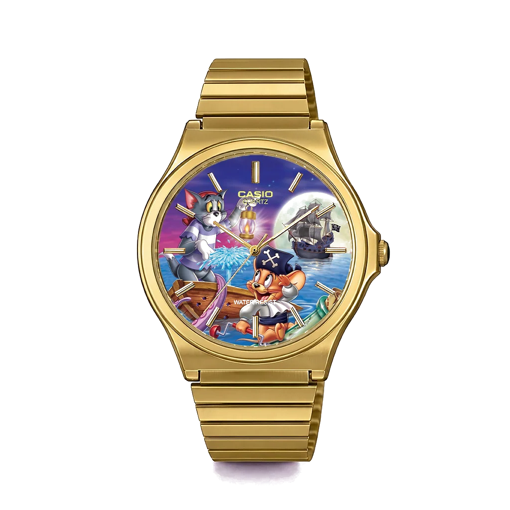 Casio MQ-24 Gold Tom ve Jerry-3 | Club Wear Custom