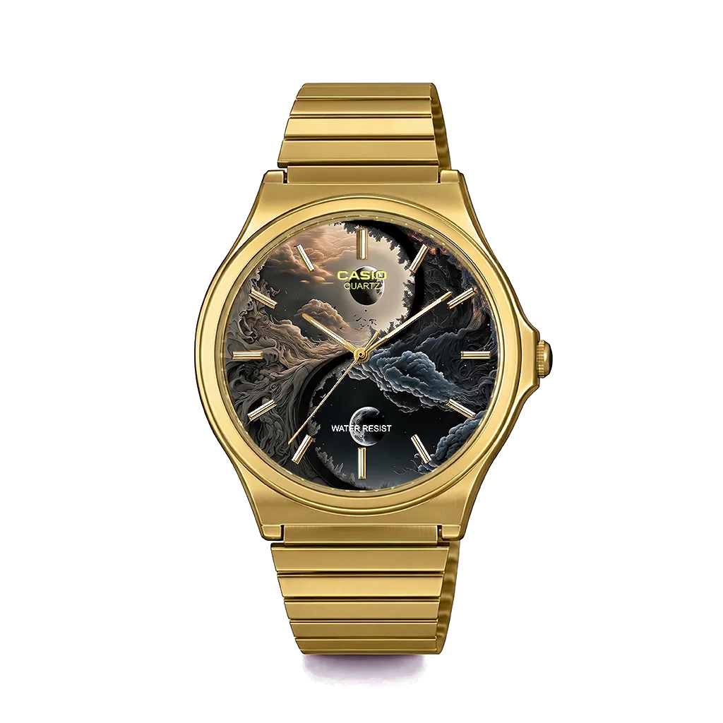 Casio MQ-24 Gold Dark Eclipse | Club Wear Custom