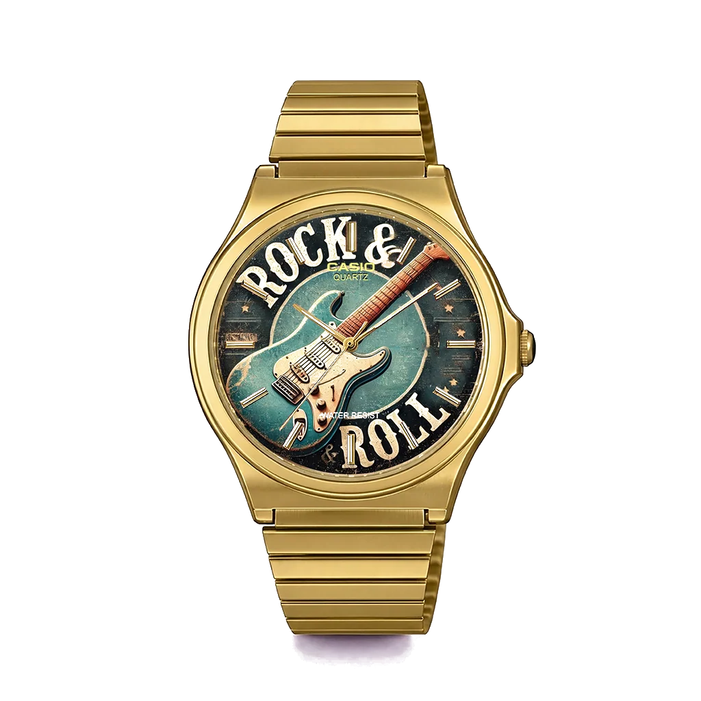 Casio MQ-24 Gold Rock & Roll | Club Wear Custom