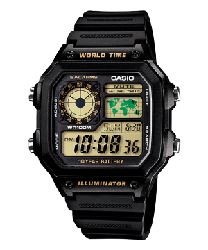 Casio AE-1200 World Time Dijital Kol Saati